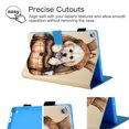 thumbnail image 4 of Fire HD 10 Case (7th / 5th Generation, 2017/2015 Released), Allytech Slim Fit Kickstand Auto Sleep Wake Folio Flip Pencil Holder Shockproof Case Cover for Amazon Kindle Fire HD 10, Cute Dog, 4 of 8