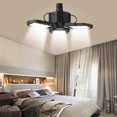thumbnail image 2 of 120W Garage Lights,  Heads Foldable Trilright Garage Ceiling Lighting 6500K White LED Shop Light, Deformable LED Garage Ceiling Lighting Bulbs Workshop Light for Workbench, 2 of 7