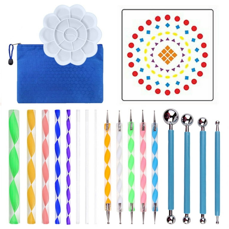 20 Piece Mandala Dotting Tools DIY Painting Stencils Ball Palette Paint  Brushes Multifunction Embossing Dot Kit for Canvas Rocks Coloring Drawing  Crafting Art Supplies Handwork Decoration 