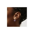 thumbnail image 4 of 3.00 Carat (Ctw) Amethyst Drop Dangle Earrings in Sterling Silver, 4 of 6