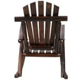 thumbnail image 6 of Tcbosik Wood Outdoor Rocking Chair with High Back, Lounge Chair for Patio, Porch, Garden, Lawn, Balcony, Backyard, Brown, 6 of 12