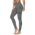 thumbnail image 2 of lcziwo Women's St Patricks Day Running Leggings Shamrock Clover Print Soft Stretchy Yoga Pants High Waisted Tummy Control Tight Pants Gray M, Womens Sweaters Clearance, 2 of 6