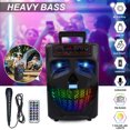 thumbnail image 4 of TOPVISION Portable Karaoke Machine, Bluetooth Karaoke Singing Speaker with Microphone, RGB/TWS/Rec - Music Party Speaker, Compatible for Adults, Kids, 4 of 7