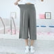 thumbnail image 5 of WILLBEST Pantalones Casuales para Mujer, Cómodos, Sueltos, de Cintura Alta, Anchos, Rectos y Recortados para Uso Diario En Verano. Extra Grande, 5 of 6