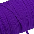 thumbnail image 4 of Flat Elastic Band for Sewing 1/8" x 109 Yards Dark Purple Braided Stretch Strap Cord Roll for Wigs Crafts, 4 of 5