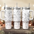 thumbnail image 3 of Olaf Frozen Cartoon Engraved Tumbler 40oz, WDW Magic Kingdom Tumbler, Stainless Steel Tumbler With Handle, Disney Frozen 2 Tumbler, 3 of 3