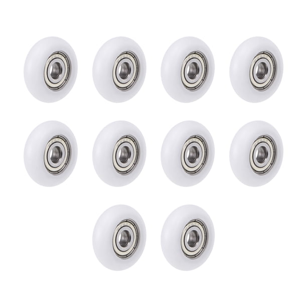 Rodamientos de bolas recubiertos de plástico 5x23x7mm para puertas, ventanas, muebles, poleas 10 piezas