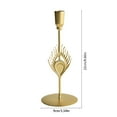 thumbnail image 2 of AuroraX Gold Tall Taper Candle Holder Metal Candlestick Holders Elegant Romantic Rustic Decorative Vintage Candle Stand Valentines Day Table Centerpieces Dining Wedding Decor, 2 of 5