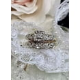 thumbnail image 4 of Sparkle Jewwls Women's Vintage Two Tone Wedding Engagement Bridal Ring Set 14K Gold Finish Silver, 4 of 4
