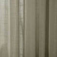 thumbnail image 5 of TWOPAGES Light Filtering Pinch Pleat Curtain 72 X 84 Inches Long 1 Panel Privacy Sheer Curtain for Bedroom, Sandstone, 5 of 6