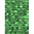 thumbnail image 1 of Ahgly Company Indoor Rectangle Southwestern Emerald Green Country Area Rugs, 4' x 6', 1 of 4
