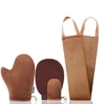 thumbnail image 1 of Kit aplicador de manopla autobronceadora GAIYAH con aplicadores de loción para la espalda, guante exfoliante de espalda y manopla facial para los dedos, 1 of 5