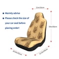 thumbnail image 3 of Uemuo German Shepherd Dog Pattern Car Seat Covers for Front Seats Waterproof Seat Covers for Cars, Universal Auto Front Seats Protector Fits for Car-1, 3 of 6