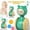 Green, variant on DEBGFS XIRQI  Roly Poly Toy閿涘瓓aby Musical Tumbler Wobbler for 6-12 Months閿?Infant Teething Toys,Infant Toy Chick Activity Educational Crawling Toys Boy & Girl Gifts with Small Bell,Pink