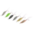 thumbnail image 3 of Paquete de 6 señuelos de pesca artificiales de metal duro con lentejuelas y anzuelo con púas. 30x11mm, 3 of 9