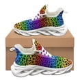 thumbnail image 1 of Gradient Leopard Pattern Wear-Resistant Lightweight Mesh Shoes Brand Design Breathable Round Toe Sneaker DIY Tenis Masculino, 1 of 5