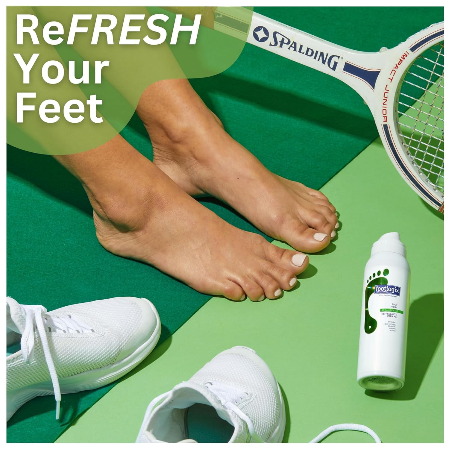 Footlogix Foot Deodorant Spray, 4.23 Fl Oz – Odor & Sweat Control, Refreshing Foot Mist for All-Day Freshness