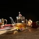 thumbnail image 4 of Luka Tech Tetera de cristal esmaltado con forma de flor de 35 onzas con infusor de hojas de té sueltas extraíble, regalos para mujeres, mamá, día de la madre, Navidad, cumpleaños, día de San Valentín, 4 of 4