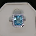 thumbnail image 5 of Gina Statement Ring Created Blue Topaz 6Ct Women Ginger Lyne Collection, 5 of 6
