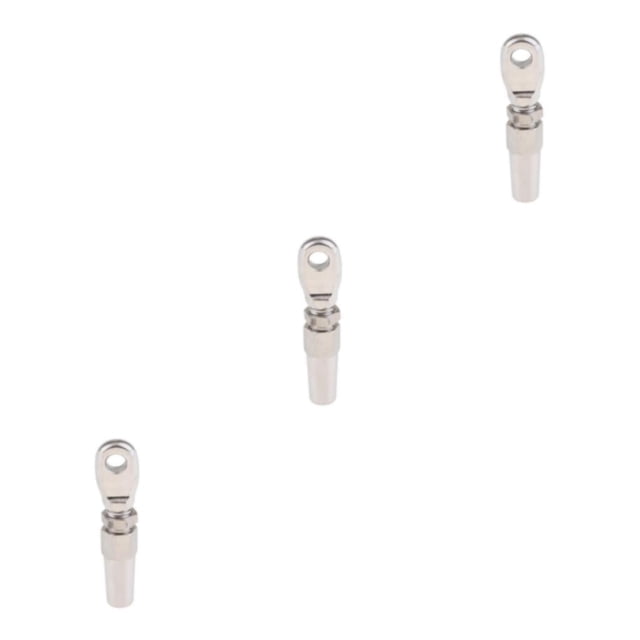 Scienceny Terminal de ojo Swageless de acero inoxidable de grado marino 316 para cuerda de alambre de 4 mm Type1 NO1