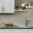 thumbnail image 2 of FASÄDE Hammered Decorative Vinyl Backsplash Panel in Vintage Metal (6 Inch Sample), 2 of 5