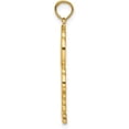thumbnail image 2 of Solid 10K Yellow Gold 2-D Textured Double Palm Trees Charm - 21.88mm, 2 of 6