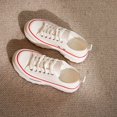 thumbnail image 1 of Zapatillas De Lona Con Plataforma Para Mujer, Zapatos Bajos Con Cordones A La Moda, Zapatos Para Caminar Versátiles Y Elegantes, 1 of 4