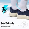 thumbnail image 5 of Slip in Women Hands Free Walking Shoes Wide Toe Box Arch Support with Metatarsal Pads Athletic Sneakers Slip on Breathable Plantar Fasciitis Orthopedic Thick Cushion Zero Drop Sole, 5 of 6