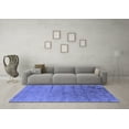 thumbnail image 3 of Ahgly Company Indoor Rectangle Oriental Blue Industrial Area Rugs, 2' x 4', 3 of 4