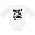 thumbnail image 3 of Inktastic Mama's Little Dude with Arrow Boys Long Sleeve Baby Bodysuit, 3 of 5