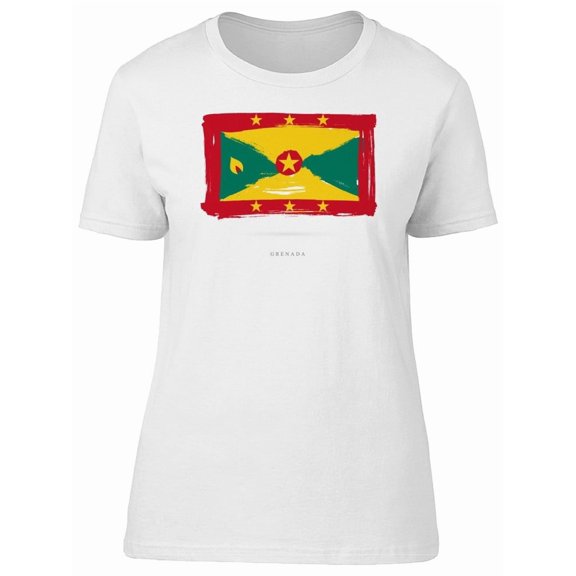 Grunge Watercolor Grenada Flag Tee Men's -Image by Shutterstock