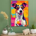 thumbnail image 2 of Smooth Fox Terrier Dog Volleyball Art Stretched Canvas Size 8x12 – Smooth Fox Terrier Dog Playing Volleyball Wall Art, Dog Lover Canvas, Sports Theme Decor for Living Room, 2 of 5