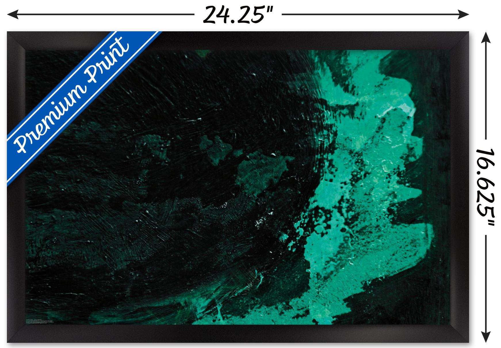 Urban - Green Splatter Wall Poster, 14.725" x 22.375", Framed