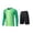 Green, variant on Kids Goalkeeper Uniform, Multicolor Long Sleeve Football Training Set, Soccer Goalie Jersey & Pants For Boys & Girls Yellow 11-12 Years