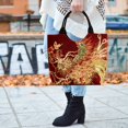 thumbnail image 3 of Sac Bandoulière Rétro à Perles avec Broderie de Paon pour Femme, Grand Sac à Main en Toile, 3 of 9
