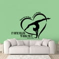 thumbnail image 3 of No Limits Gymnastic Gymnast Gymnastics Motivation Quote Wall Sticker Art Decal for Girls Boys Room Bedroom Dance Studio Garage House Fun Home Decor Stickers Wall Art Vinyl Decoration Size (27x30 inch), 3 of 3