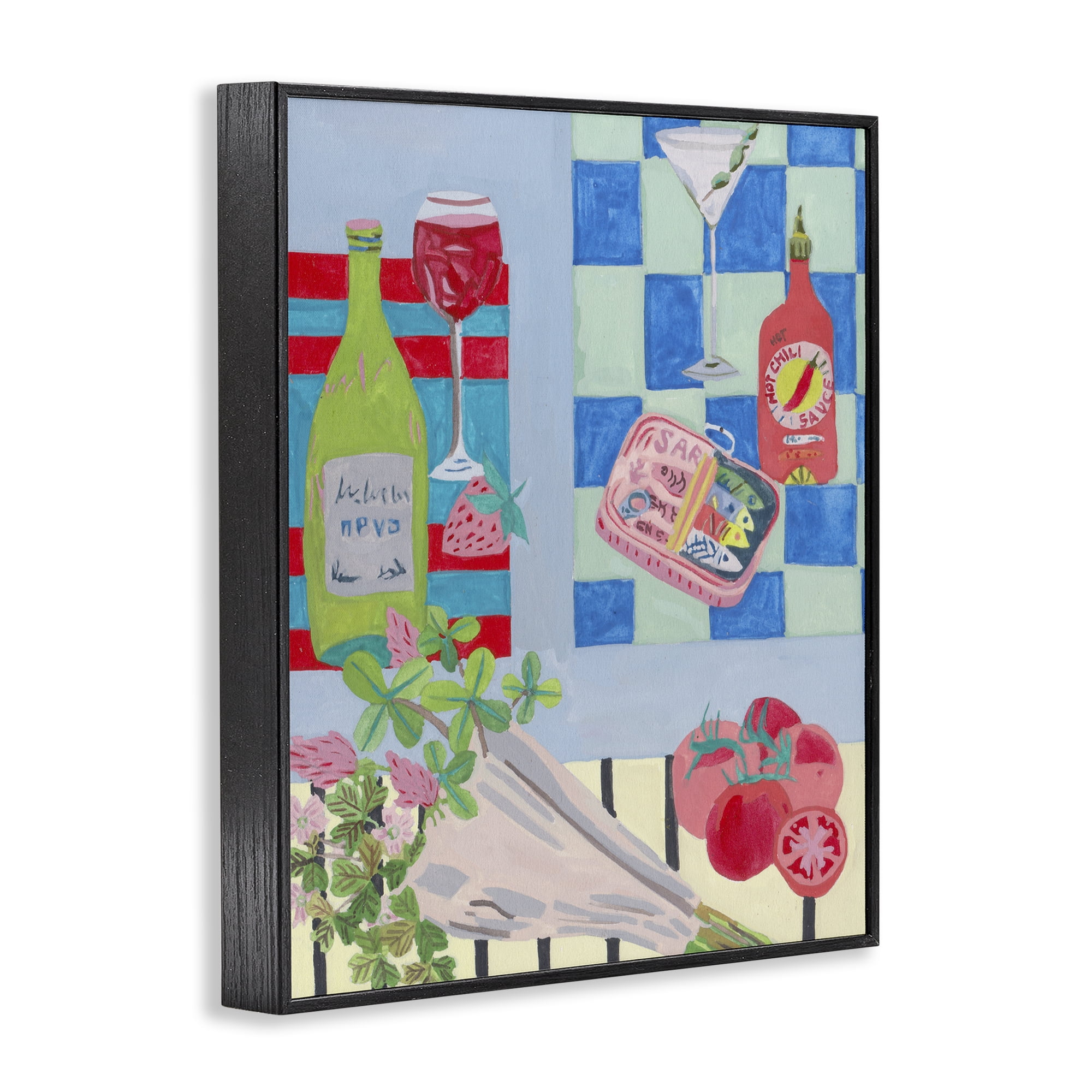 Stupell Industries Saucy Kitchen Secrets Black Framed Giclee Art, design by Melissa Wang