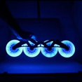 thumbnail image 2 of 2Pcs 80/76/72mm In-line Speed Skate Skating LED Light Flashing Roller wheels for Inline Skates for Adults SEBA Roller Wheels, 2 of 5