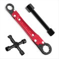 thumbnail image 1 of Outils de Plomberie, Kit de Clé à Angle, Clé à Angle pour Plombiers, Outil de Retrait d'Angle, 1 * Clé à Double Extrémité 1 * Clé à Arrêter 1 * Clé Croisée, Rouge & Noir, 1 of 7