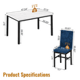 thumbnail image 6 of Recaceik- Dining Table with Chair, Blue, Indore Locations, MDF & Metal, 6 of 10