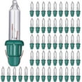 thumbnail image 1 of Christmas Replacement Mini Light Bulbs Incandescent Light Bulbs 2.5 V Mini Glass Lights With Base, 0.17 Ampere, 0.425 Watt, 1 of 4