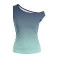 thumbnail image 5 of Antinious Ladies Off Shoulder Sleeveless Gradient Casual Soft Summer Daily Tank Tops, 5 of 5
