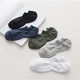 thumbnail image 4 of Yesbay Men Winter Short Soft Cotton Sports Socks Warm Casual Solid Color Gift Light Blue, 4 of 7