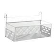 thumbnail image 4 of WeiLaiKeQi Bedside Hanging Organizer Sturdy Bed Metal Storage Basket for Book Desk Home White, 4 of 7