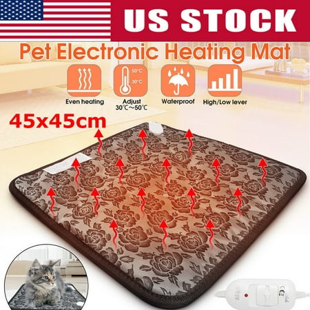 Waterproof Pet Heated Warmer Bed Pad Puppy Dog Cat Bed Mat Electric Heater