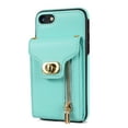 thumbnail image 5 of Allytech iPhone SE 2020 Case, iPhone SE 2022 Case Wallet, Multiple Cards Slots Zipper Cash Pocket Stand Lanyard Bumper Wallet Cases Cover for Apple iPhone SE 3rd 2nd Gen/ iPhone 7/8 -Mint, 5 of 10