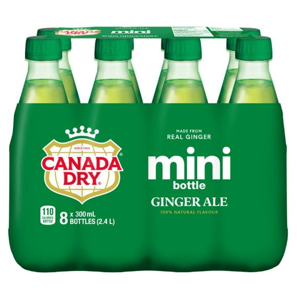Canada Dry® Ginger Ale 300 mL Bottles, 8 Pack, 300 mL Bottles, 8 Pack