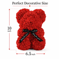 thumbnail image 5 of Rose Bear Gift for Women, Decorative Flower Teddy Bear with Gift Box and Card, Flower Bear Gifts for Girlfriend Mom, Valentines Day Mothers Day Gifts, 5 of 7