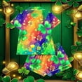 thumbnail image 6 of Fjofpr Pajamas Women Short Sets Woman Casual Turndown Button Print Short Sleeve Blouse And Short Pants Set Multicolor, 6 of 6
