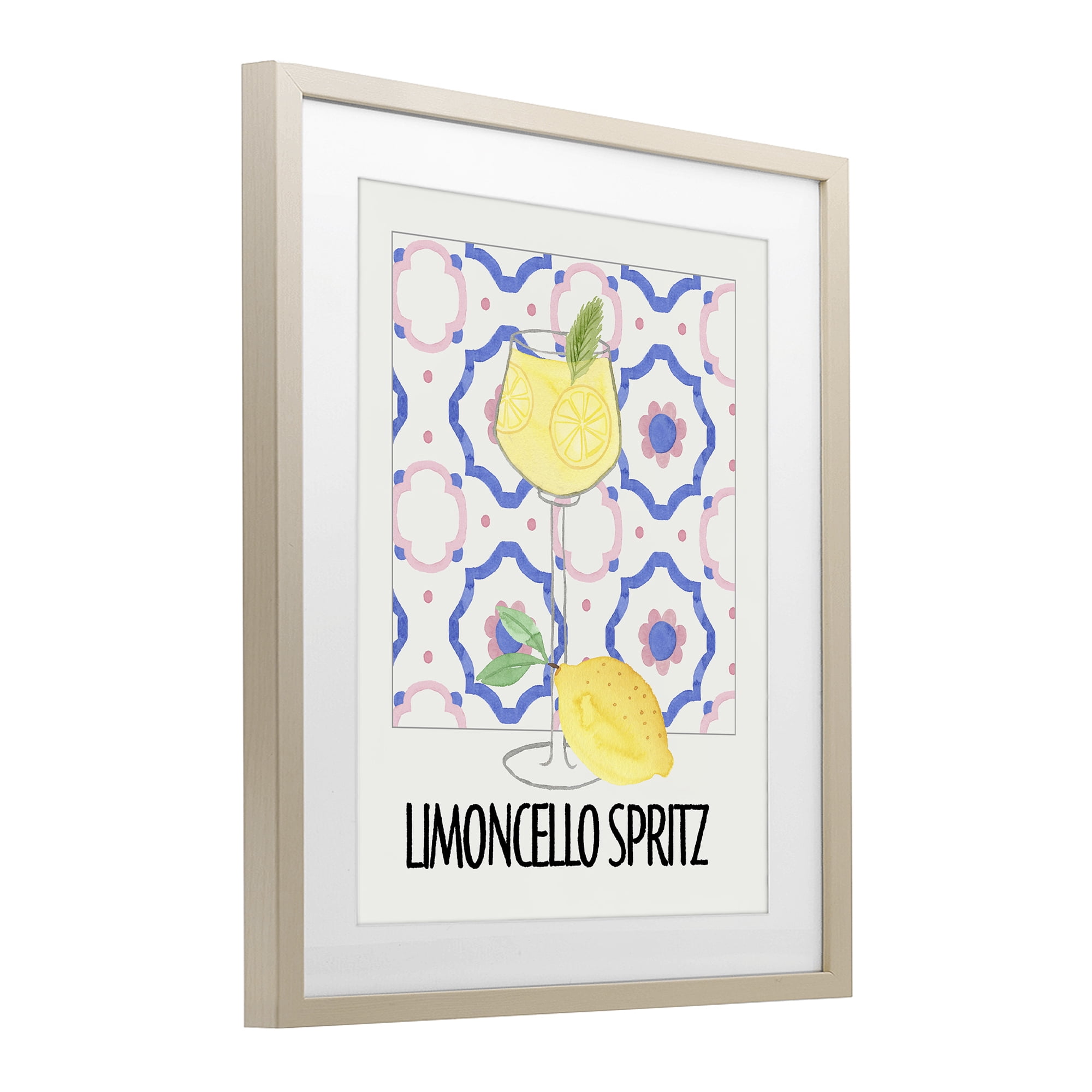 Stupell Industries Italy Spritz on My Mind Birch Framed Print Under Glass, design by Nina Jacobs